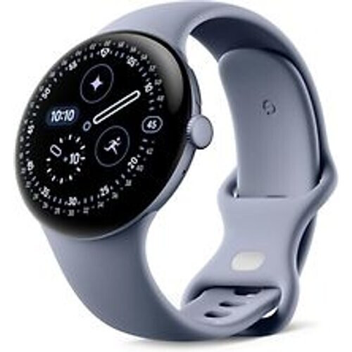 Google Pixel Watch 4 45 mm Aluminium kast in satijn maansteen met Sportbandje in maansteen [wifi + 4G] Tweedehands