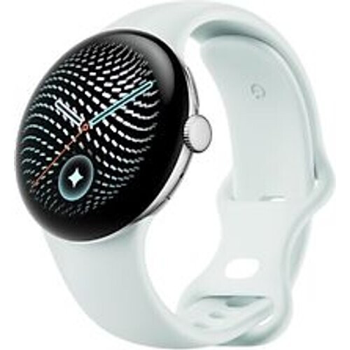 Google Pixel Watch 5 45 mm Aluminium kast in zilverkleur met Sportbandje in mist [wifi + 4G] Tweedehands