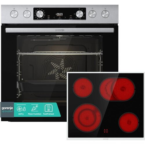 Gorenje Heisluftinoxset4 - Inbouwset Oven & Kookplaat - 71l - Hetelucht | Nieuw (outlet) Tweedehands