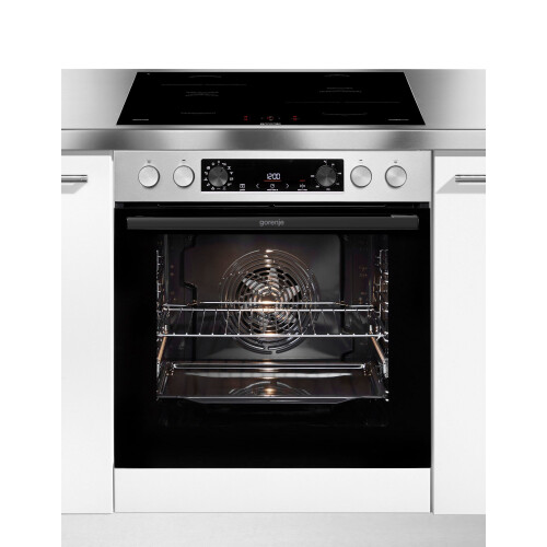 Gorenje Pacific Induktion (2021) - Inbouw Ovenset - 77L Oven + Inductiekookplaat - AirFry - 300°C Pizza Tweedehands