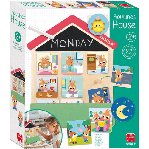 Goula - Routine Huis - Educatief Houten Spel - Vanaf 2 jaar
