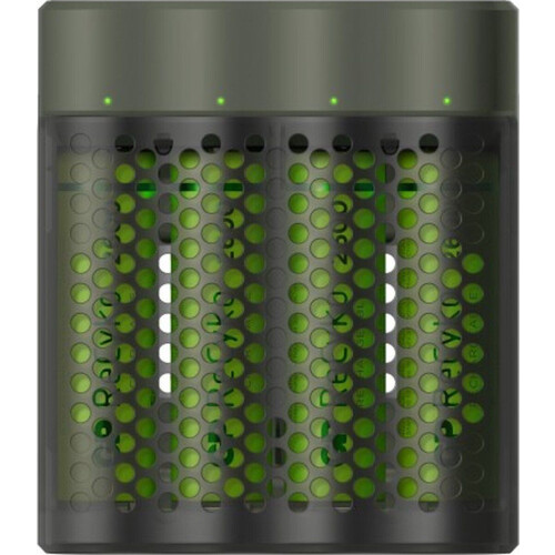 GP ReCyko M451 - Snellader voor 4 AA/AAA batterijen - Inclusief 4 oplaadbare AA-batterijen (2600 mAh)