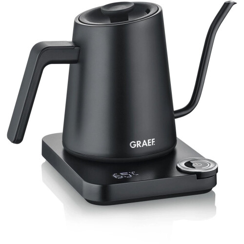 Graef GK502 - Waterkoker - 1200 W Instelbare temperatuur 0,9 l Zwart Tweedehands