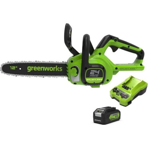 Greenworks GD24CS30K4 - Kettingzaag op batterij - 30 cm - Zwart