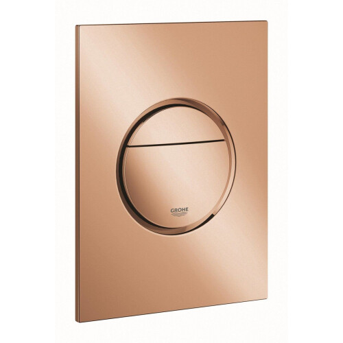 GROHE Nova Cosmopolitan S - Bedieningspaneel Toilet - Dual Flush - Warm Sunset (glanzend brons) - Slank formaat