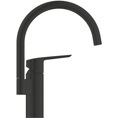GROHE QuickFix Start - eengreeps keukenmengkraan - hoge C-uitloop - Matte Black
