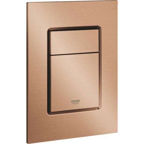 GROHE Skate Cosmopolitan S - Bedieningspaneel Toilet - Dual Flush - Geborsteld Warm Sunset (mat brons) - Slank formaat