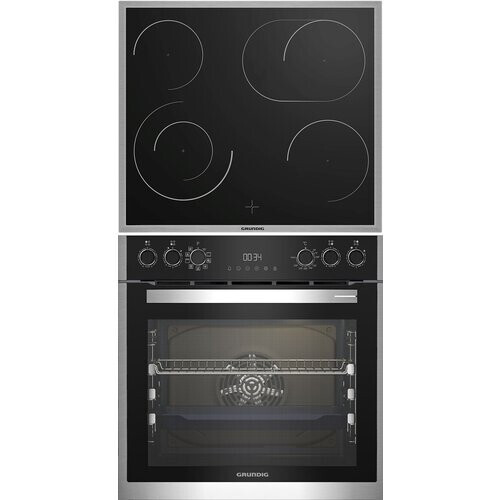 Grundig Gehm19310bmpf Inbouw Oven-set Met Pyrolyse En Keramisch Kookplaat – 72l | Nieuw (outlet) Tweedehands