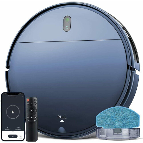 GTTVO BR151 - Robotstofzuiger en dweil 2-in-1 - 1400Pa - Blauw