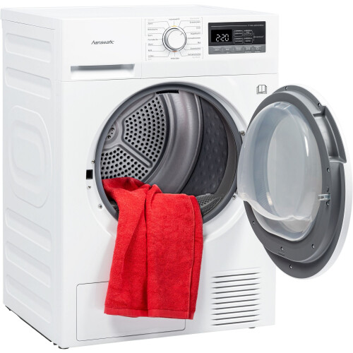 Hanseatic Hwt8egt - Warmtepompdroger - 8 Kg - Energieklasse E - Wit | Nieuw (outlet)