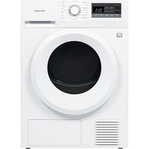 Hanseatic Hwt8egt - Warmtepompdroger - 8 Kg - Energieklasse E - Wit | Nieuw (outlet)