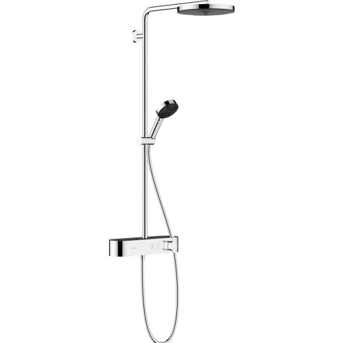 Hansgrohe Pulsify S - Douchesysteem 260 1jet met ShowerTablet Select 400 - PowderRain - Chroom