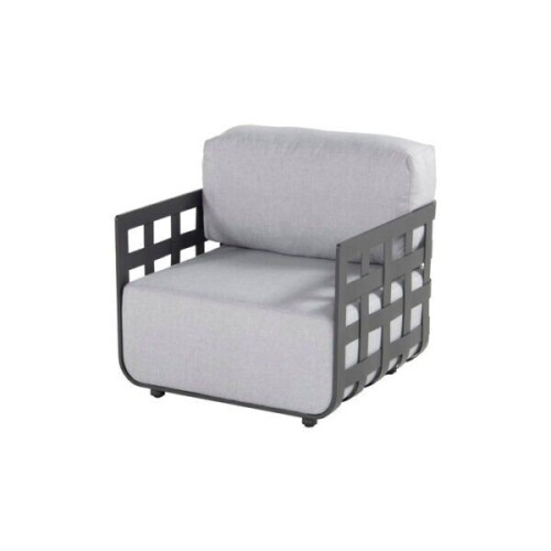 Hartman Cestelli Loungestoel Aluminium Charcoal– 84x84x85 cm