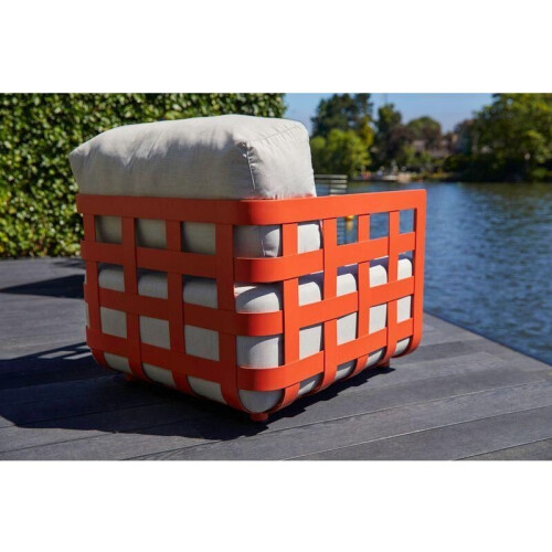 Hartman Cestelli - Loungestoel - Kussen inbegrepen - Peach Tweedehands