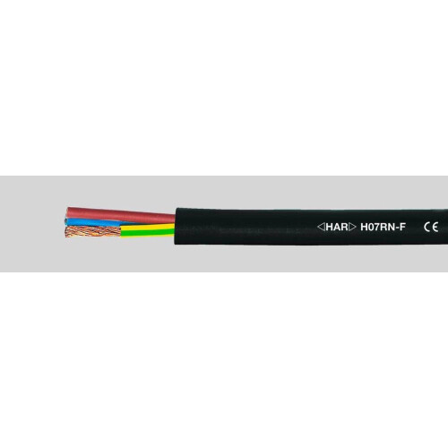 Helukabel 37045 - Rubberkabel H07RN-F 4 G 1.50 mm² - Vlambestendig Oliebestendig - Zwart (100 m) Tweedehands