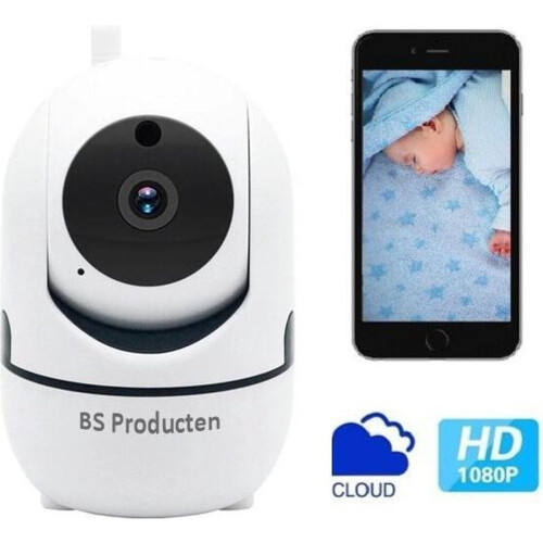 Higestone Smart Camera - Babyfoon - HD 1080P - WiFi - Nachtzicht - Zwart