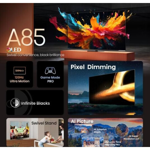 ​hisense 55a85n Oled 55 Inch 4k Smart Tv – Verbluffende Helderheid & Ongekende Precisie | Nieuw (outlet)