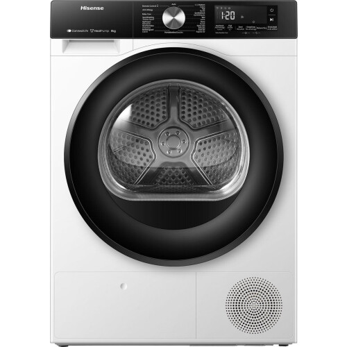Hisense DH3S802BW3 - Warmtepompdroger - 8kg laadvermogen - Energieklasse C