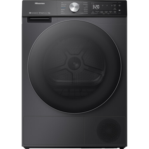 Hisense Dh5s102bb - Warmtepompdroger - 10 Kg - Ion Refresh - 64 Db - Energieklasse A+++ - Zwart | Nieuw (outlet)