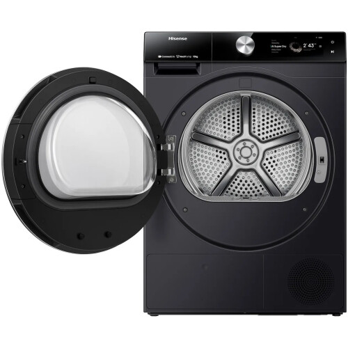 Hisense Dh7s107bb - Warmtepompdroger - 10 Kg - Ai Super Dry - 62 Db - Zwart | Nieuw (outlet)