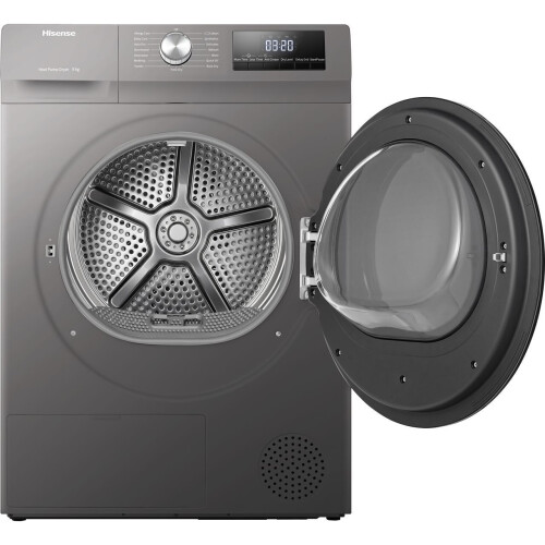 Hisense Dhqa902ut - Warmtepompdroger - 9 Kg - 65 Db - Energieklasse A++ - Grafiet | Nieuw (outlet)