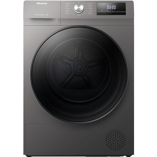 Hisense Dhqa902ut - Warmtepompdroger - 9 Kg - Allergy Care & Auto Dry - 65 Db - Energieklasse A++ - Grafiet | Nieuw (outlet) Tweedehands