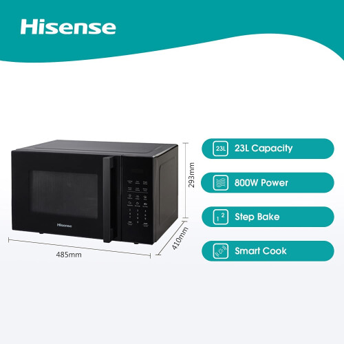 Hisense H23mobs5h - Magnetron - 23 Liter - Zwart | Nieuw (outlet)