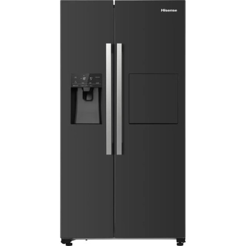 Hisense Rs694n4bbe - Amerikaanse Koelkast - 179.3 Cm - 560l - No Frost - Zwart | Nieuw (outlet)