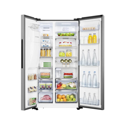 Hisense Rs694n4tze - Amerikaanse Koelkast - 179 Cm - 562l - No Frost - Zilver