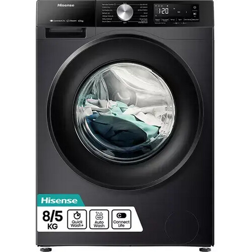 Hisense Wd3s8043bb3 - Was-droogcombinatie - 8 Kg Wassen - 5 Kg Drogen - 1400 Tpm - Koolborstelloos - Energieklasse A/d | Nieuw (outlet) Tweedehands