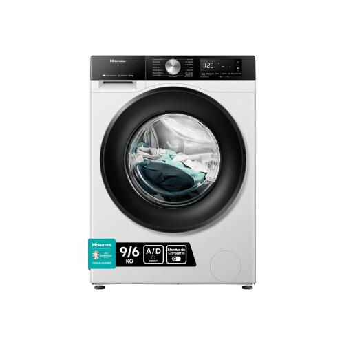 Hisense Wd3s9043bw3 - Was-droogcombinatie - 9 Kg Wassen - 6 Kg Drogen - 1400 Tpm - Stoomfunctie - Energieklasse D/a | Nieuw (outlet)