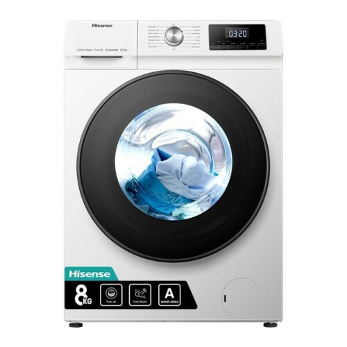 Hisense Wdqa8014evjm - Was-droogcombinatie - 8 Kg Wassen - 5 Kg Drogen - 1400 Tpm - Stoomfunctie - Energieklasse D | Tweedehands (Refurbished)