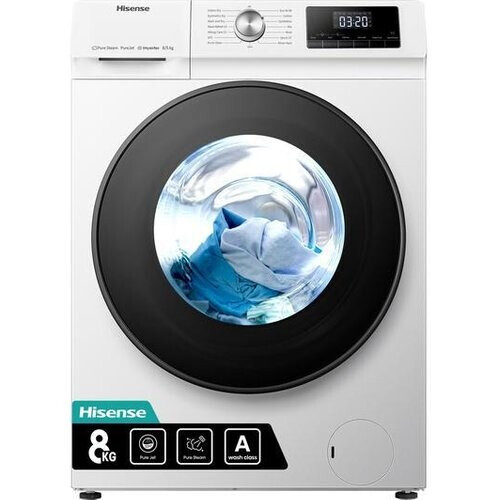 Hisense Wdqa8014evjm - Was-droogcombinatie - 8 Kg Wassen - 5 Kg Drogen - 1400 Tpm - Stoomfunctie - Energieklasse D | Tweedehands (Refurbished) Tweedehands