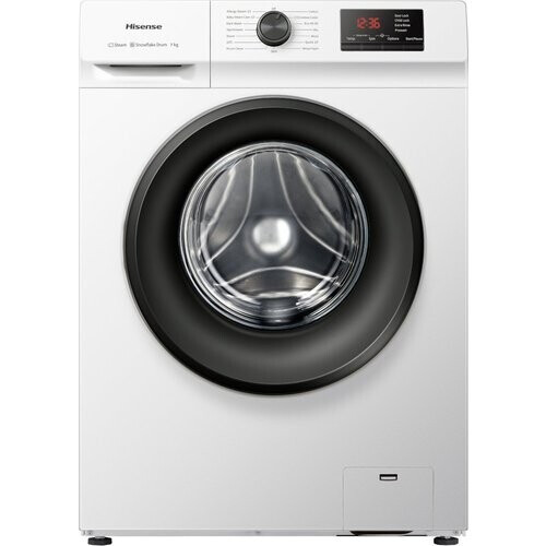 Hisense Wfvb7012em - Wasmachine - 7 Kg - 1200 Tpm - Stoomfunctie - Energieklasse D | Nieuw (outlet) Tweedehands