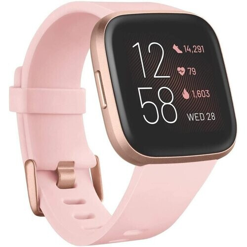 Horloges Cardio Fitbit Versa 2 - Roze Tweedehands