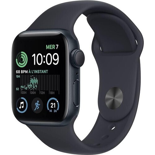 Horloges Cardio GPS Apple Watch SE 2ème Gen 40mm - Zwart Tweedehands