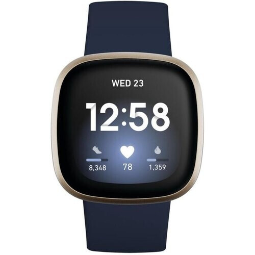 Horloges Cardio GPS Fitbit Versa 3 - Blauw Tweedehands