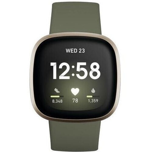 Horloges Cardio GPS Fitbit Versa 3 - Goud Tweedehands
