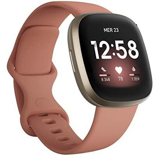 Horloges Fitbit Cardio GPS Versa 3 - Goud Tweedehands