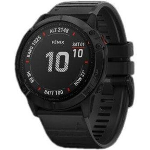 Horloges Garmin Cardio GPS Fénix 6 Pro - Zwart Tweedehands