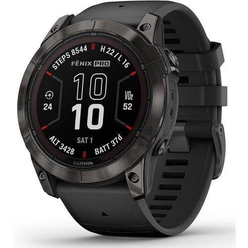 Horloges Garmin Cardio GPS Fénix 7X Solar - Zwart Tweedehands