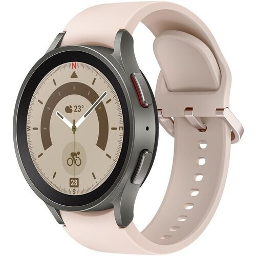 Horloges Samsung Cardio GPS Galaxy Watch 5 Pro - Beige Tweedehands