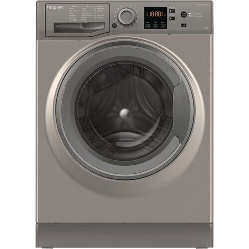 Hotpoint Nswr 843c Gk - Wasmachine - 8 Kg - 1400 Tpm - Stoomfunctie - Energieklasse D - Grafiet | Tweedehands (Refurbished)