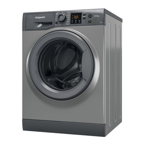 Hotpoint Nswr 963c Gk - Wasmachine - 9 Kg - 1600 Tpm - Koolborstelloos - Energieklasse D - Grafiet | Tweedehands (Refurbished)