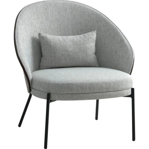 House Nordic Fauteuil Canelas - Fauteuil - Hoogwaardig stof - Lichtgrijs