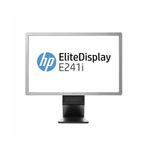 HP EliteDisplay E241i - 24 inch - 1920x1200 - DP - DVI - VGA - Zilver Tweedehands