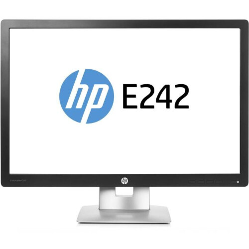 HP EliteDisplay E242 - 24 inch - 1920x1200 - DP - HDMI - VGA - Zwart Tweedehands