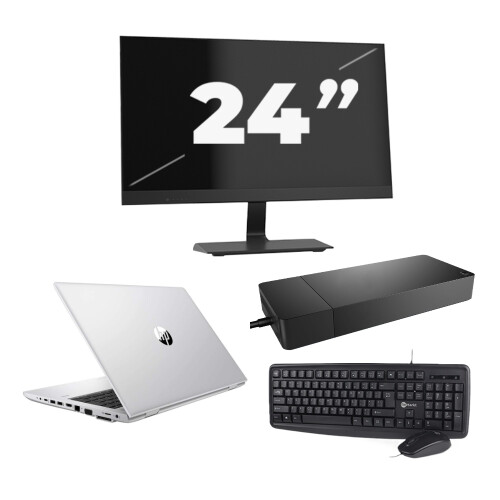 HP ProBook 430 G8 - Intel Core i5-11e Generatie - 13 inch - 8GB RAM - 256GB SSD - Windows 11 Home + 1x 24 inch Monitor Tweedehands