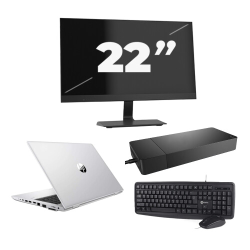 HP ProBook 430 G8 - Intel Core i5-11e Generatie - 13 inch - 8GB RAM - 256GB SSD - Windows 11 Home + 1x 22 inch Monitor Tweedehands