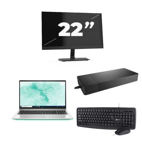 HP ProBook 650 G8 - Intel Core i5-11e Generatie - 15 inch - 16GB RAM - 256GB SSD - Windows 11 Home + 1x 22 inch Monitor Tweedehands